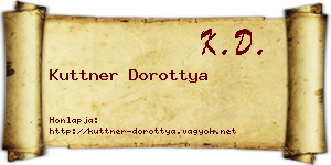Kuttner Dorottya névjegykártya